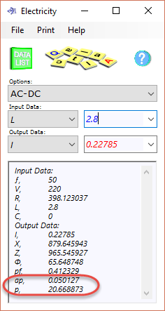 AC/DC calculation
