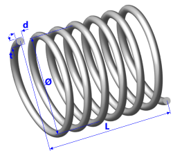 An helical spring